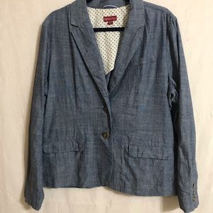 Merona Chambray Blazer Size XXL